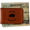 Barbeque Leatherette Magnetic Money Clip - Front