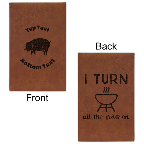 Barbeque Leatherette Sketchbooks - Small - Double Sided - Front & Back View