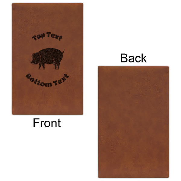 Barbeque Leatherette Sketchbooks - Small - Single Sided - Front & Back View