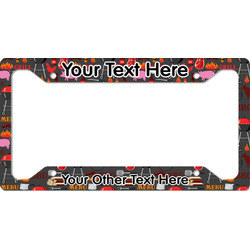 Barbeque License Plate Frame - Style A (Personalized)