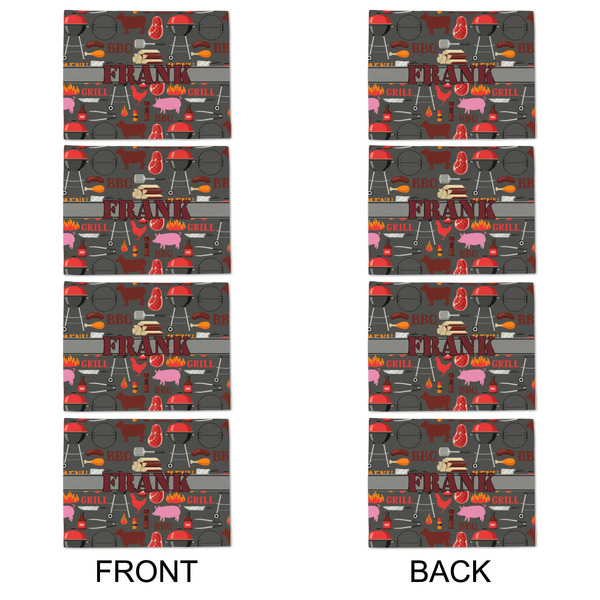 Barbeque Linen Placemat - APPROVAL Set of 4 (double sided)