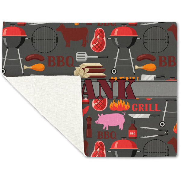 Barbeque Linen Placemat - Folded Corner (single side)