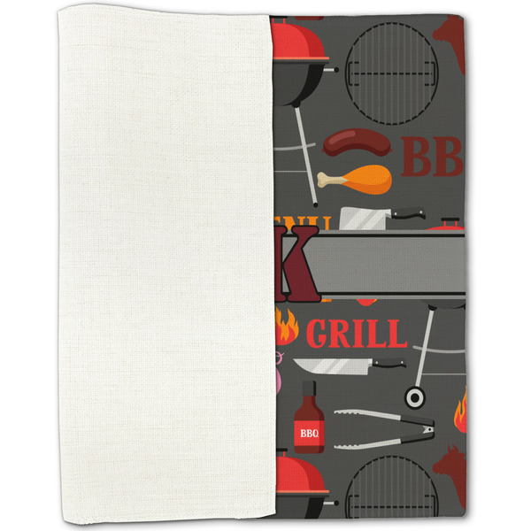 Barbeque Linen Placemat - Folded Half