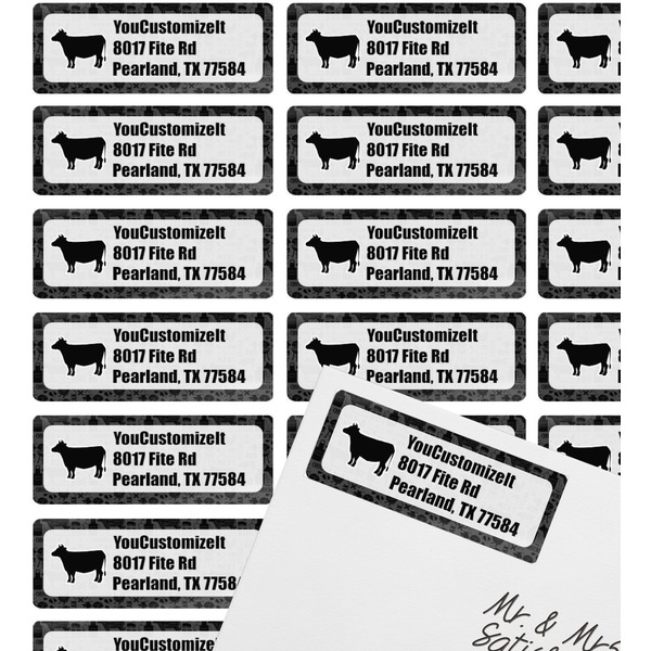 Barbeque Mailing Label on Envelope - Multiple Labels