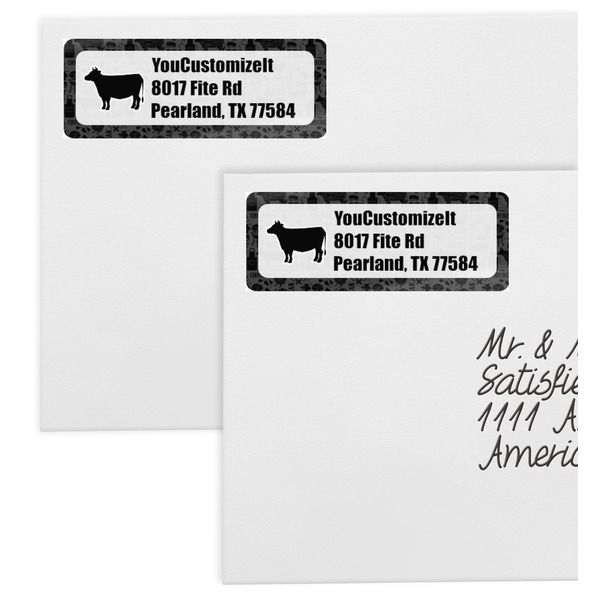 Barbeque Mailing Labels - Double Stack Close Up