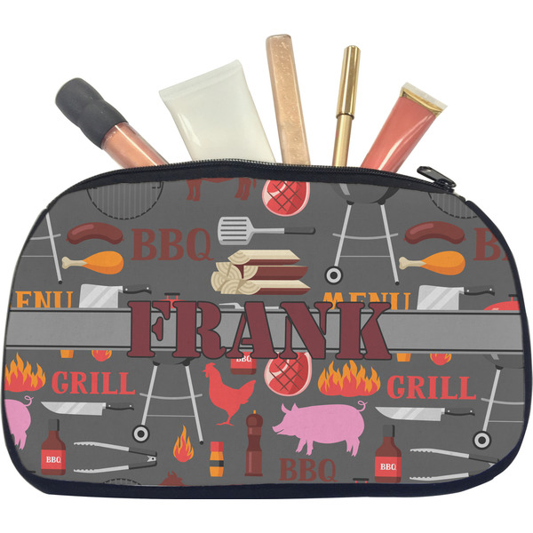 Custom Barbeque Makeup / Cosmetic Bag - Medium (Personalized)