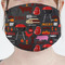 Barbeque Mask - Pleated (new) Front View on Girl