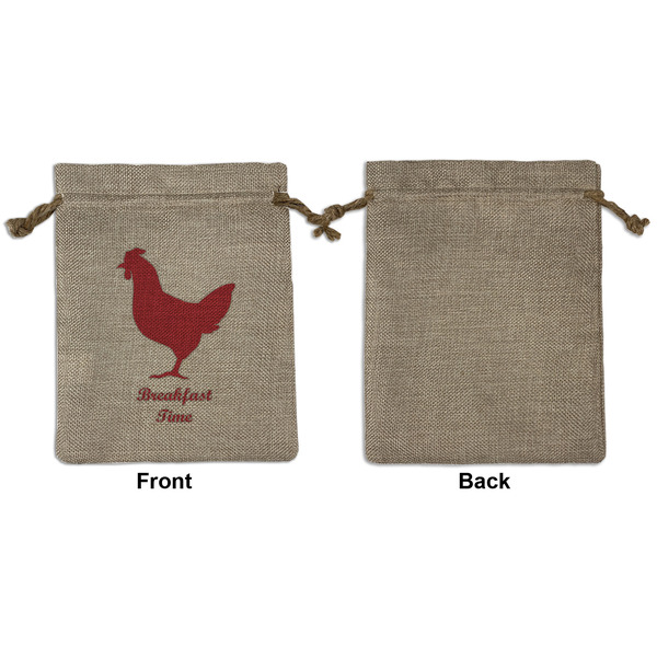 Barbeque Medium Burlap Gift Bag - Front Approval