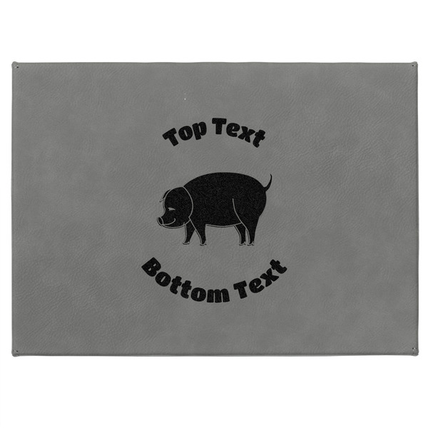 Barbeque Medium Gift Box with Engraved Leather Lid - Approval