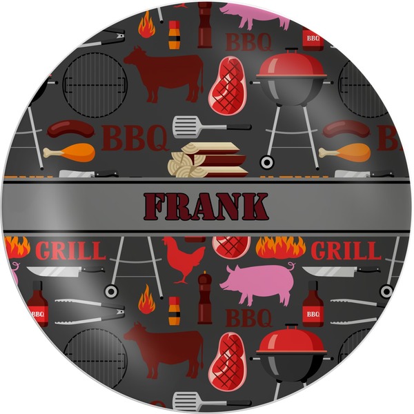 Custom Barbeque Melamine Plate (Personalized)