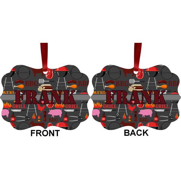 Barbeque Metal Benilux Ornament - Front and Back (APPROVAL)