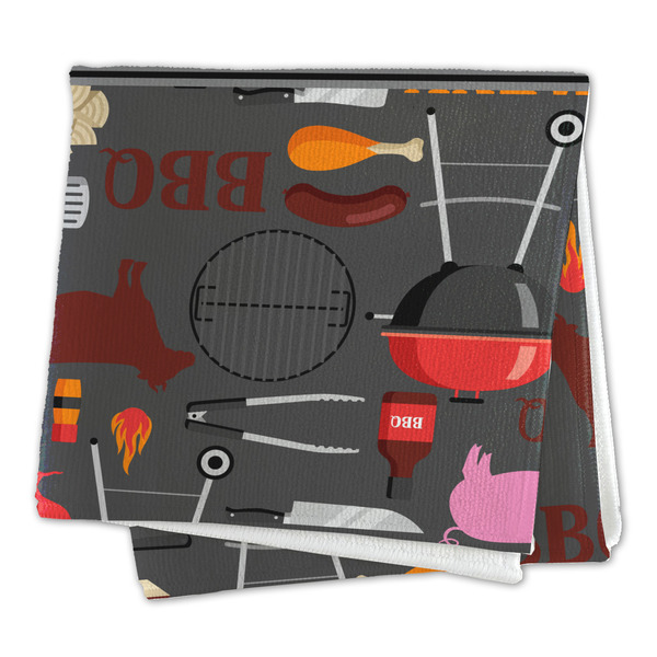 Barbeque Microfiber Dish Rag - FOLDED (square)