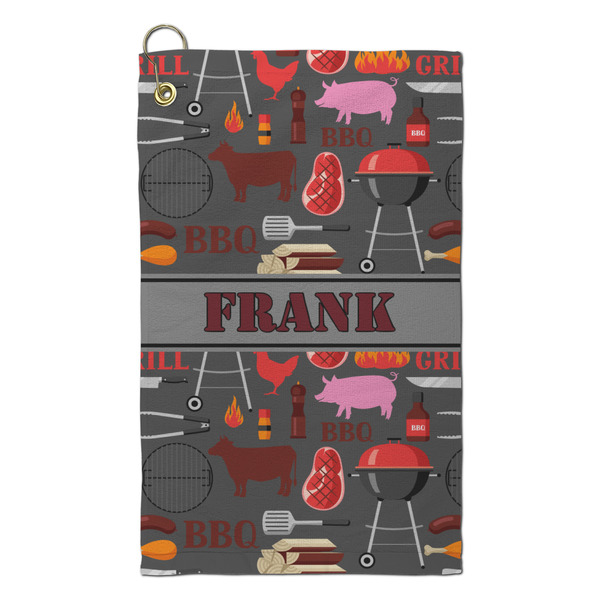 Custom Barbeque Microfiber Golf Towel - Small (Personalized)