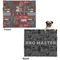 Barbeque Microfleece Dog Blanket - Large- Front & Back