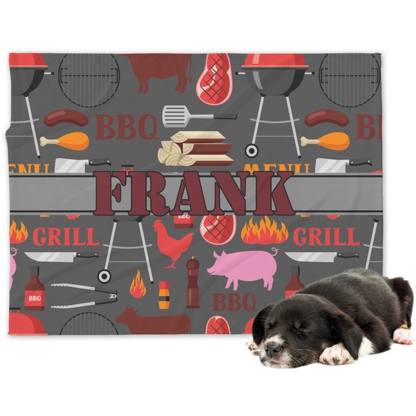Custom Barbeque Dog Blanket - Regular (Personalized)