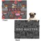 Barbeque Microfleece Dog Blanket - Regular - Front & Back