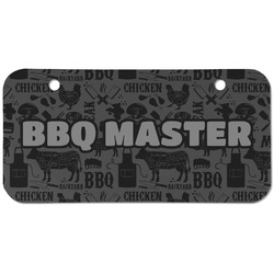 Barbeque Mini/Bicycle License Plate (2 Holes) (Personalized)