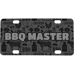 Barbeque Mini / Bicycle License Plate (4 Holes) (Personalized)