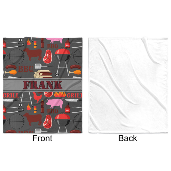 Barbeque Minky Blanket - 50"x60" - Single Sided - Front & Back