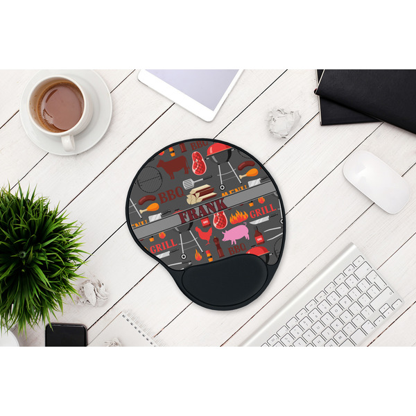 Barbeque Mouse Pad with Wrist Rest - LIFESYTLE 1