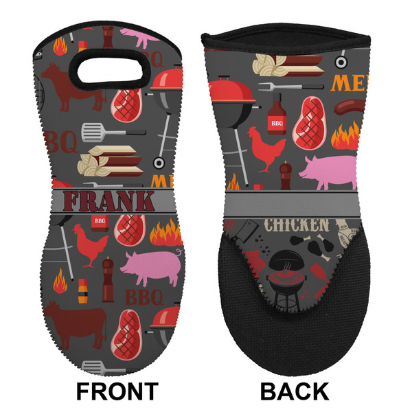 Barbeque Neoprene Oven Mitt (Front & Back)