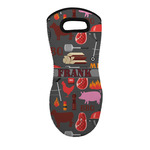 Barbeque Neoprene Oven Mitt - Single w/ Name or Text