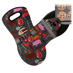 Barbeque Neoprene Oven Mitt w/ Name or Text