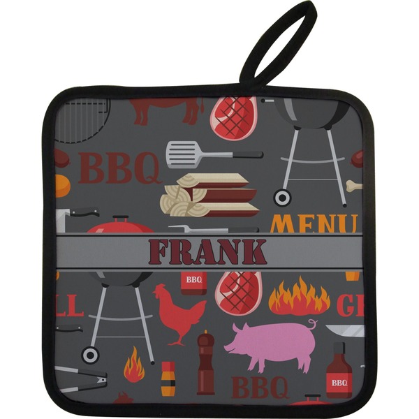 Custom Barbeque Pot Holder w/ Name or Text
