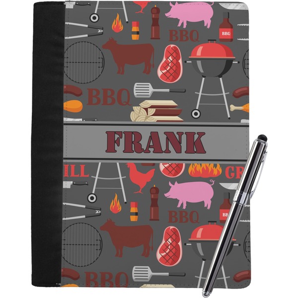 Custom Barbeque Notebook Padfolio - Large w/ Name or Text