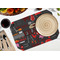 Barbeque Octagon Placemat - Single front (LIFESTYLE) Flatlay