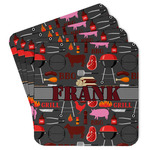 Barbeque Paper Coasters w/ Name or Text