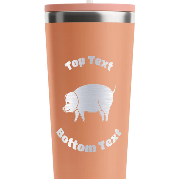 Barbeque Peach RTIC Everyday Tumbler - 28 oz. - Close Up