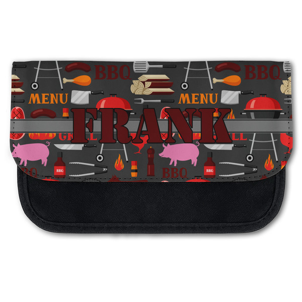Custom Barbeque Canvas Pencil Case w/ Name or Text