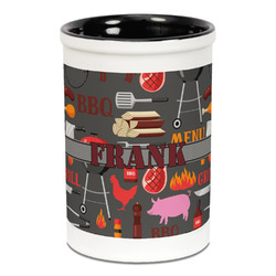 Barbeque Ceramic Pencil Holders - Black
