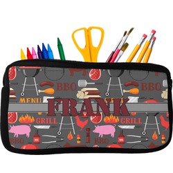 Barbeque Neoprene Pencil Case - Small w/ Name or Text
