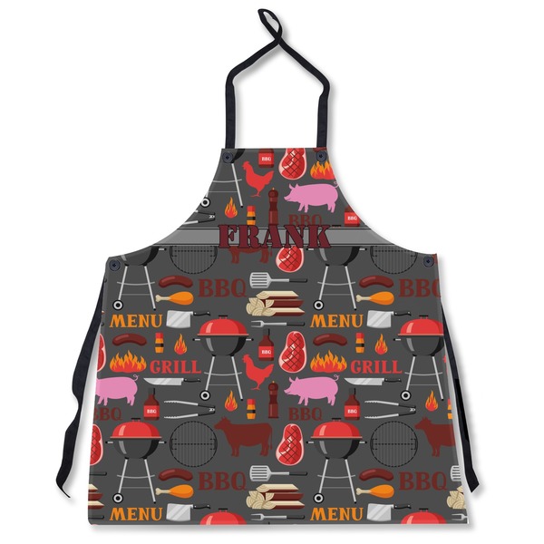Custom Barbeque Apron Without Pockets w/ Name or Text