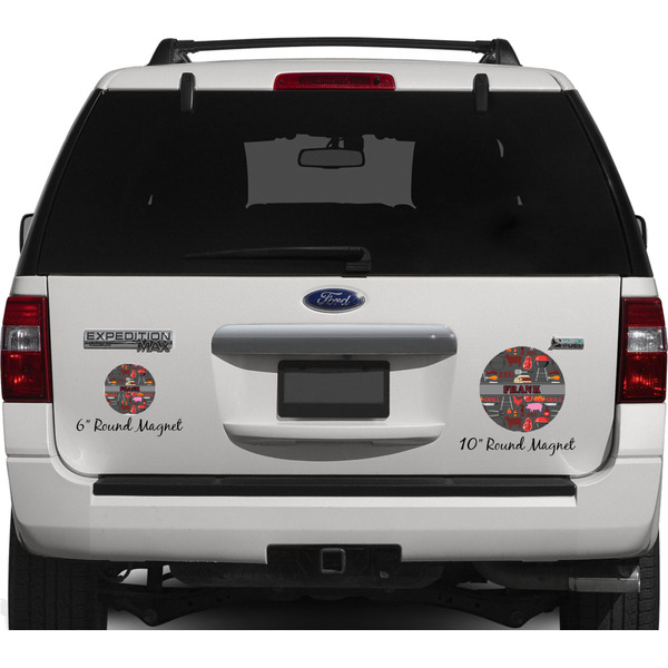 Barbeque Personalized Car Magnets on Ford Explorer