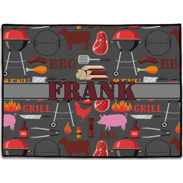 Custom Barbeque Door Mat - 24"x18" (Personalized)