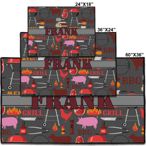 Barbeque Personalized Door Mat - Group Parent IMF