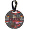 Barbeque Personalized Round Luggage Tag
