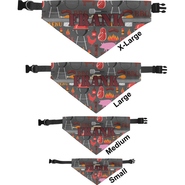 Barbeque Pet Bandana Sizes