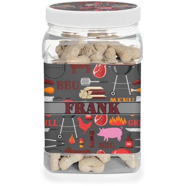 Custom Barbeque Dog Treat Jar (Personalized)