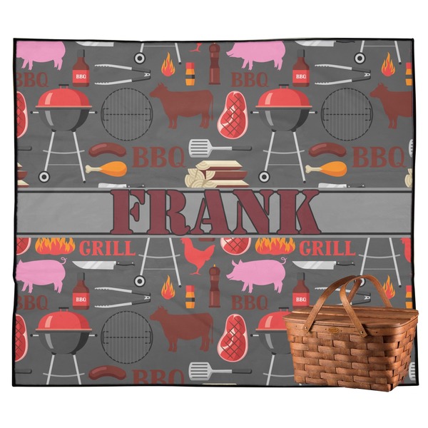 Custom Barbeque Outdoor Picnic Blanket (Personalized)