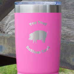 Barbeque 20 oz Stainless Steel Tumbler - Pink - Single Sided (Personalized)