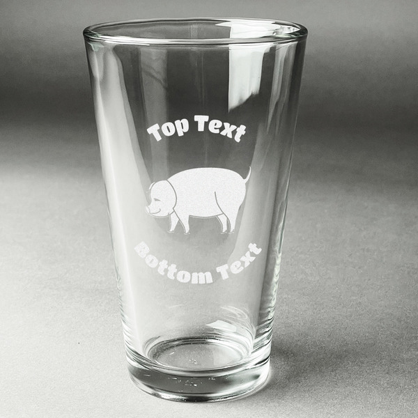 Custom Barbeque Pint Glass - Engraved (Personalized)