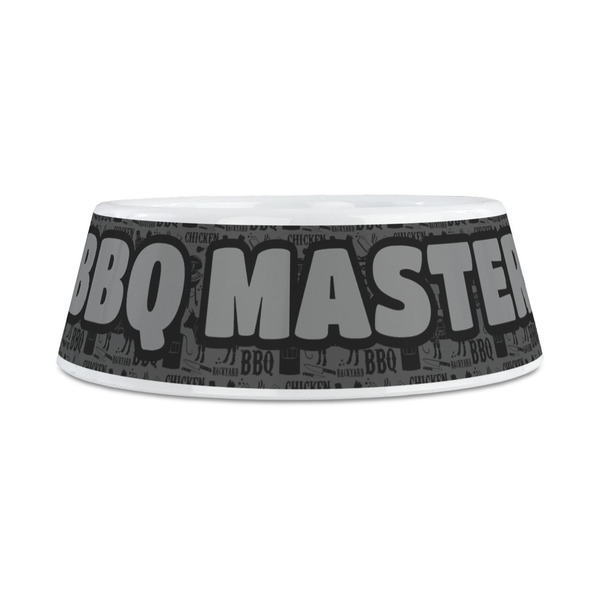 Barbeque Plastic Dog Bowls - Medium - FRONT