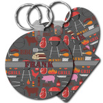 Barbeque Plastic Keychain (Personalized)