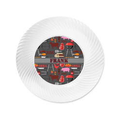 Barbeque Plastic Party Appetizer & Dessert Plates - 6" (Personalized)