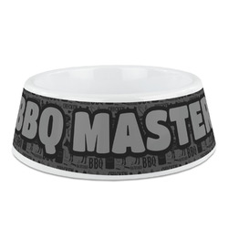 Barbeque Plastic Dog Bowl (Personalized)