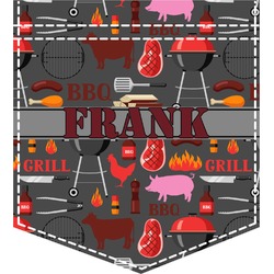 Barbeque Iron On Faux Pocket (Personalized)